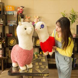 Wholesale Alpaca Doll Plush Toys Cute Lamb Sleeping Pillow Cloth Doll Children Doll Birthday Gifts