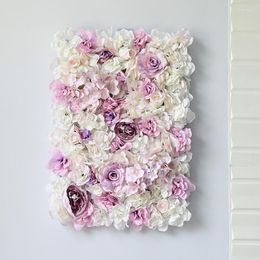 Decorative Flowers 24" X 16" 3D Home Decoration Wedding Decor Artificial Wall Birthday Party Backdrop Customised Pography Props
