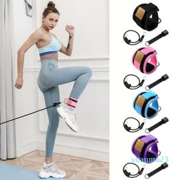Resistance Bands 3pcs Leg Hip Training D-ring Ankle Strap Band Door Anchor For Thigh Strength Body Building 994