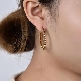 Hoop Earrings Non-allergenic Women Ear Ring Bone Buckle Round Circle Fashion Item Costume Accessories