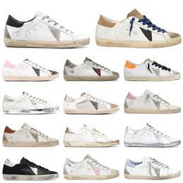 Dress Shoes Hotsale Sneakers Men Women Low Top platform Trainers Sports Italy Brand Super Star Casual Walking Flat doold dirty Sherpa Blue Beige White Black Silver