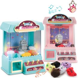 Other Toys Electric UFO Catcher Musical Prize Claw Machine Candy Dispenser for Toddler Kids Boys Girls Party Activity Games 230320