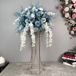 decoration butterfly orchid Pale Powder Rose Artificial Flower Ball flower centrepiece floral wedding centrepiece table flowers 686