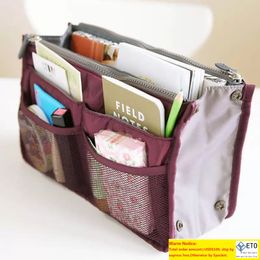 Women Make Up Cosmetics Bag Multifunction Organiser Travel Insert Handbag Organiser Storage Travel Bag