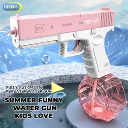Popular Gun Toys Children's Summer Fully Automatic Repeated Charging Electric Water Gun Boys' Water Playing Toy Gift