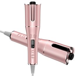 Auto Hair Curler Auto Shut-Off Curling Iron with Large Rotating Temputure Timing Fast Heating Curling Iron