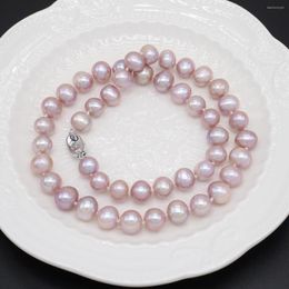 Choker 2023 Natural Pearl Necklaces 9-10mm Freshwater Pearls Chokers Jewellery For Women Engagement Gift