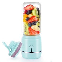 Portable Blender Tools Personal Juicer Cup 4000mAh Type-C Rechargeable Mini Handheld Blender with 6 Blader for Fruit Shakes and Smoothies