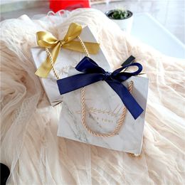 Other Event Party Supplies Mini Marble With Handle Gift Bags Special For You Retro Candy Box Christmas Birthday Wedding Party Favours Packing for Guests 230321