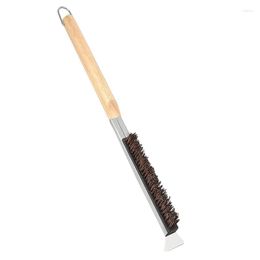 Tools Pizza Oven Brush Grill Fiber Bristles Wood Handle Barbecue Clean Kitchen Accessories Kit Portable Cleaning