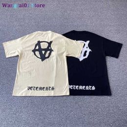 wangcai01 Herren T-Shirts Vetents Doub Anarchy Mode T-Shirt Männer 1 1 Gothic tter Vetents Lose T-Shirt Damen T-Shirt Kurz Seve Herrenbekleidung 0321H23