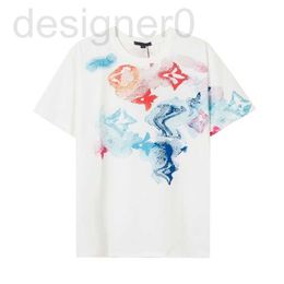 Men's T-Shirts popular Mens Women Designers T-shirts Tees Apparel Tops Man S Casual Chest Letter Shirt Luxurys Clothing Street Shorts Sleeve Clothes Bur Tshirts #007 VS2