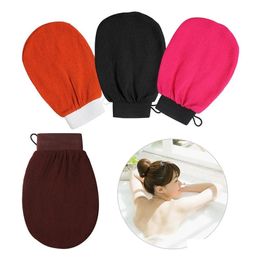 Bath Tools Accessories Moroccan Hammam Exfoliating Mitt Kessa Scrub Gloves Preparation Durable Shower Cleaning Glove Body Facial