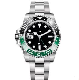 3a Luxo New Gent's Watches GMT Relógios 904L Aço inoxidável Dive Classic Black, Gold e Red Master Mens Watches Dhgate