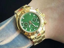 With Box Luxury Automatic 2813 Mechanical Movement Watch green Dial Watches Men 116508 Gold 116520 116528 Mens Wristwatches 69