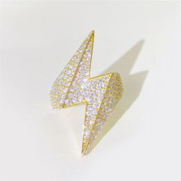 Ins Fashion Bling Rings Allergic Free 925 Sterling Silver D Colour VVS Moissanite Diamond Ring Punk Jewellery Nice Gift