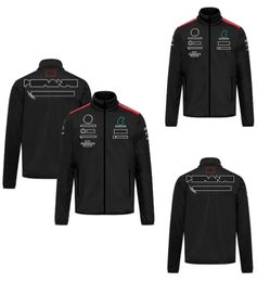 Men's and women's 2023 F1 Formula One racing suit long sleeve zipper jacket team autumn and winter overalls.