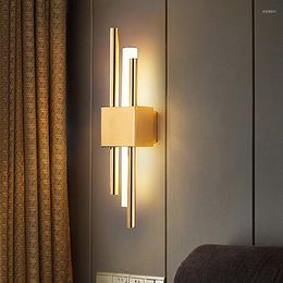 Wall Lamps Nordic LED Indoor Lighting Home Decor Sconces Lamp For Staircase Bedroom Bedside Study Living Room Light