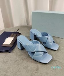 2023 latest ladies sandals with flat bottom and round head and square leather soles with formal dress, leisure banquet, beach home, light and comfortable, 35-41 boxes.