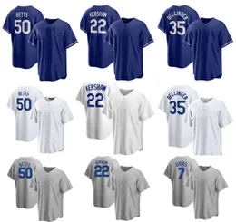 Fans baseball jerseyS 50 BETTS 22 KERSHAW 7 URIAS 35 BELLINGER 5 FREEMAN yakuda local online store fashion Dropshipping Accepted Cool Base Jersey sportswear for gym