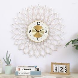 Wall Clocks Style Metal Clock Living Room Hair Salon And Various Indoor Decorative