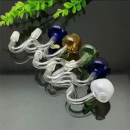 Smoking Pipes new Europe and Americaglass pipe bubbler smoking pipe water Glass bong Color apple