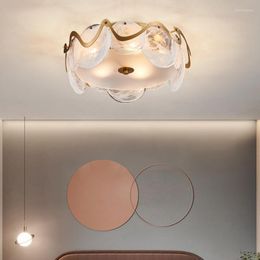 Ceiling Lights E14 Modern Round Art Glass Light Bedroom Lamp Fixture For Living Room Kitchen Designer Lustre Golden Luxury Luminaire