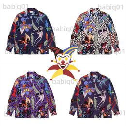 Men's Casual Shirts Long Sleeve Full Flowers Graffiti WACKO MARIA Shirt Men Women Hip Hop T-Shirt Beach HAWAIIAN Shirts T230321