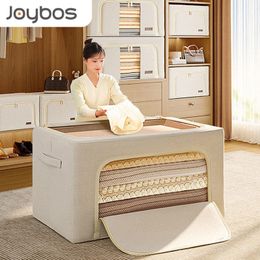 Storage Boxes Bins JOYBOS Fabric Foldable Clothes Storage Box Pet House Car Trunk Organizer Wardrobe Toy Quilt Storage Cabinet Large Capacity Box 230321