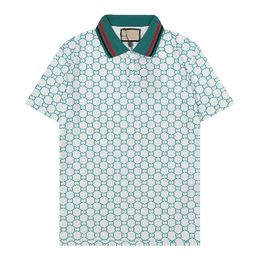 23ss Yaz Marka Giyim Lüks Tasarımcı Polo Gömlek Erkekler Casual Polo Moda Baskı Nakış T Gömlek High Street Erkek Polos