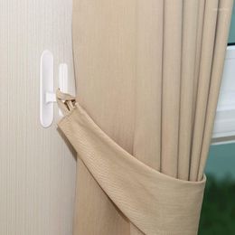 Hooks Multifunctiona Self-adhesive Wall Hook Storage Holder Kitchen Bathroom Curtain Buckle Supplies