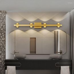 Wall Lamp Modern Luxury Vanity Light Copper Restroom Make Up Indoor Decor For Living Room Bedroom Mirror Front