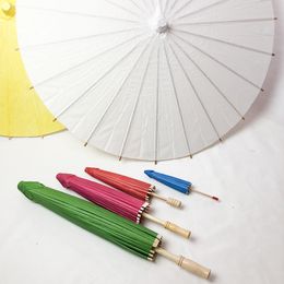 Bride Wedding Parasol Child Handmade Painting Blank Paper Umbrella Stage Performance Prop Paper Umbrella Decoration Craft Umbrella dh987