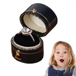 Storage Bags Vintage Ring Box For Wedding Case Jewellery Proposal Engagement Boxes Wife Mother