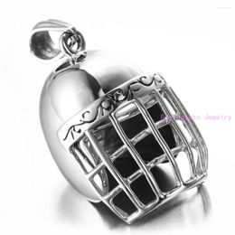 Pendant Necklaces Refinement Polishing Silver Color Fencing Mask Knight Men's Collarbone Jewelry Necklace Stainless Steel Free Chain
