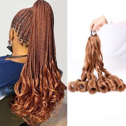 Colour #30 Blonde Loose Wavy Hair Crochet Synthetic Braid Hair New Loose Wave Braiding Hair