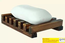 Vintage Wooden Soap Dish for Hand Washing Shower Plate Tray Holder Box Case DHL Fedex Fast Shipping