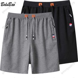 Men's Shorts BOLUBAO Summer New Men Casual Shorts Trend Brand Men Solid Colour Cotton Running Shorts Drawstring Shorts Ma 0322H23