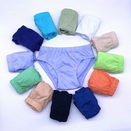Panties 8pcsLot Solid Color Boys Cotton Underwear Shorts Kids Briefs Clothes Children 110 years 230322