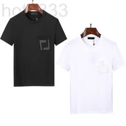 Men's T-shirts Designer Early Spring 2023 New Fashion Chest Pocket Letter Print Shirt Clothing Women's Street Casual Short Sleeve Large 62EQ