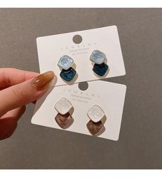 Dangle Earrings 2023 Trend Product Features Acrylic Fashion Geometric Exquisite Ladies Pendant Simple And Sweet Gem-Shaped