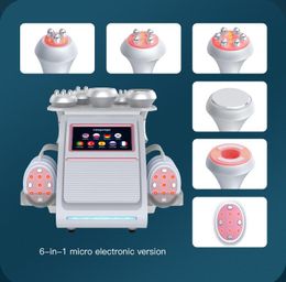 6 IN 1 slimming RF Radio Frequency 80K Ultrasound Cavitation Device EMS Ultrasonic Body Slimming Massager Fat Burner beauty machine