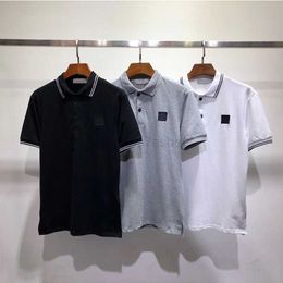 Stone Tshirts Topstoney Men's Mens Polos T Shirts Embroidery Summer Collar Male Polo Shirt Men Short Sleeve Slim Fit TShirt DHL Free Ship High