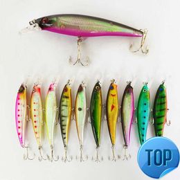 1 Pcs 13g 11cm Minnow Fishing Lures 3D Eyes Topwater Floating Laser Aritificial Fishing Wobblers Crank Bait Plastic Baits Pesca