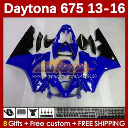 OEM Fairings Kit For Daytona 675 675R 13 14 15 16 2013 2014 2015 2016 MOTO Bodyworks 166No.92 Daytona675 Body Daytona 675 R 2013-2016 Motorcycle Fairing blue factory