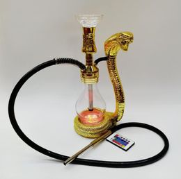 hookahs Arab Acrylic Hookah Set with Chicha Bowl Water Pipe Glass Bong Narguile Arabian shisha Cobra Creative Shisha 2 Styles