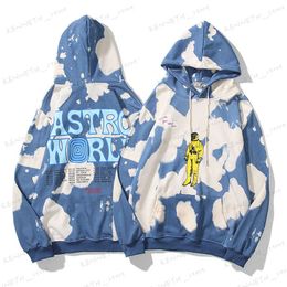 Men's Hoodies Sweatshirts 21ss autumn and winter new tie-dye printed women's hip-hop T230322