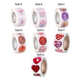 Gift Wrap 2.5cm Valentine Stickers Boxes Cards Decals For Anniversary Banquet