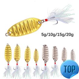 1pcs Lure Spoon Fishing Lures Pesca Wobblers Spinner Baits Shads Sequin Metal Jigging For Carp Fishing Topwater Isca Bass