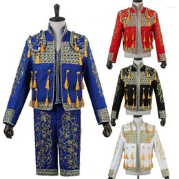 Men's Suits Adult Men Spanish Matador Spain Bullfighter Cosplay Costume Theater For Stage Performance Masquerade Party Halloween